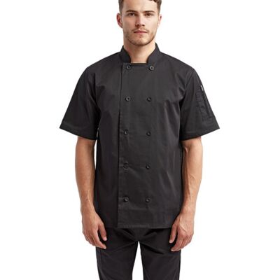 Unisex Short-Sleeve Recycled Chef's Coat Thumbnail