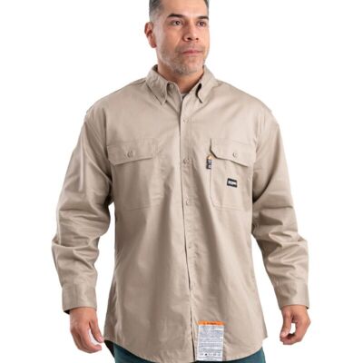 Men's Tall Flame-Resistant Button Down Work Shirt Thumbnail