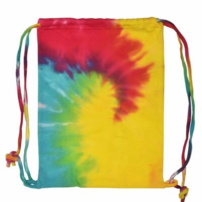 Tie-Dyed Drawstring Backpack Thumbnail