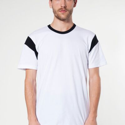 2430 Fine Jersey Contrast Inset S/S T-Shirt Thumbnail