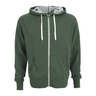 Unisex Heather French Terry Full-Zip Hoodie Thumbnail