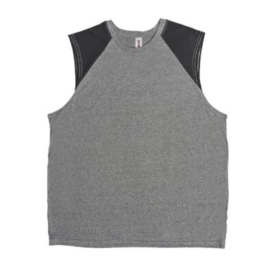 AT818 Men's Sleeveless Colorblock Natural Feel Training Tee Thumbnail