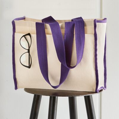 14L Tote with Contrast-Color Handles Thumbnail