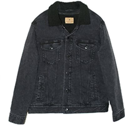 Unisex Sherpa-Lined Denim Jacket Thumbnail