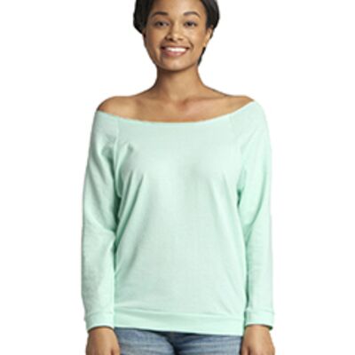 Ladies' French Terry 3/4-Sleeve Raglan Thumbnail