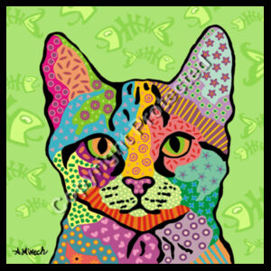 DJ0026 - Har Green Cat - MASK1 Design