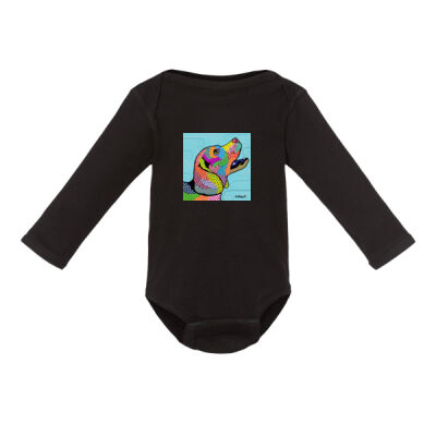 DJ0019 - Beagle - Infant Long Sleeve Baby Rib Bodysuit Thumbnail