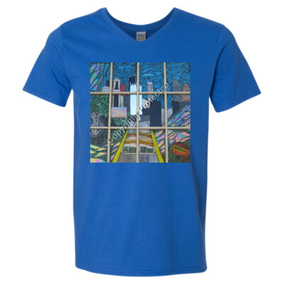 DJ0008 - View From The Tunnel - Softstyle V-Neck T-Shirt Thumbnail