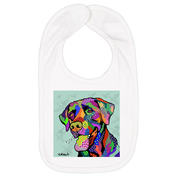 DJ0025 - Lab - Infant Premium Jersey Bib - DTG NO WHITE INK Thumbnail