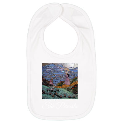 DJ0005 - She Persists - Infant Premium Jersey Bib - DTG NO WHITE INK Thumbnail