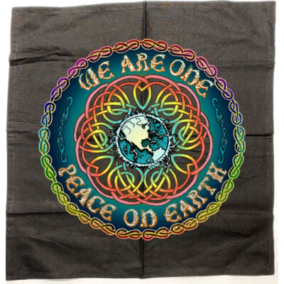 TRI0007 - Peace Mandala Tapestry - CottonNapkin20x20 Thumbnail