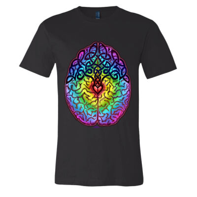 TRI0037 - Raingbow Brain - Unisex Jersey Tee (Bella Canvas) Thumbnail