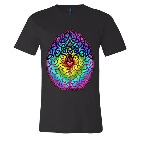 TRI0037 - Raingbow Brain - Unisex Jersey Tee (Bella Canvas) Thumbnail