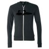 Triblend Lightweight Full-Zip Hooded Long Sleeve Tee Thumbnail