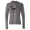 Triblend Lightweight Full-Zip Hooded Long Sleeve Tee Thumbnail