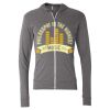 Triblend Lightweight Full-Zip Hooded Long Sleeve Tee Thumbnail