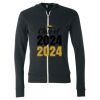 Triblend Lightweight Full-Zip Hooded Long Sleeve Tee Thumbnail