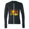 Triblend Lightweight Full-Zip Hooded Long Sleeve Tee Thumbnail