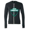 Triblend Lightweight Full-Zip Hooded Long Sleeve Tee Thumbnail