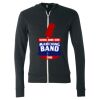 Unisex Triblend Lightweight Full-Zip Hooded Long Sleeve Tee Thumbnail