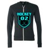 Triblend Lightweight Full-Zip Hooded Long Sleeve Tee Thumbnail