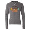 Triblend Lightweight Full-Zip Hooded Long Sleeve Tee Thumbnail