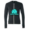 Triblend Lightweight Full-Zip Hooded Long Sleeve Tee Thumbnail