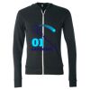 Triblend Lightweight Full-Zip Hooded Long Sleeve Tee Thumbnail