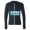 Triblend Lightweight Full-Zip Hooded Long Sleeve Tee Thumbnail