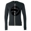 Unisex Triblend Lightweight Full-Zip Hooded Long Sleeve Tee Thumbnail