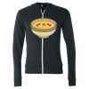 Unisex Triblend Lightweight Full-Zip Hooded Long Sleeve Tee Thumbnail