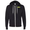 Unisex Heathered French Terry Full-Zip Hooded Sweatshirt Thumbnail