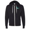 Unisex Heathered French Terry Full-Zip Hooded Sweatshirt Thumbnail