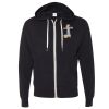 Unisex Heathered French Terry Full-Zip Hooded Sweatshirt Thumbnail