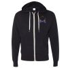 Unisex Heathered French Terry Full-Zip Hooded Sweatshirt Thumbnail