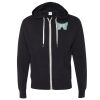 Unisex Heathered French Terry Full-Zip Hooded Sweatshirt Thumbnail