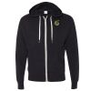 Unisex Heathered French Terry Full-Zip Hooded Sweatshirt Thumbnail
