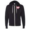 Unisex Heathered French Terry Full-Zip Hooded Sweatshirt Thumbnail