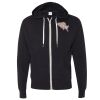 Unisex Heathered French Terry Full-Zip Hooded Sweatshirt Thumbnail