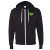 Unisex Heathered French Terry Full-Zip Hooded Sweatshirt Thumbnail