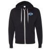Unisex Heathered French Terry Full-Zip Hooded Sweatshirt Thumbnail