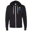 Unisex Heathered French Terry Full-Zip Hooded Sweatshirt Thumbnail