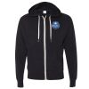 Unisex Heathered French Terry Full-Zip Hooded Sweatshirt Thumbnail