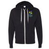 Unisex Heathered French Terry Full-Zip Hooded Sweatshirt Thumbnail
