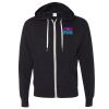 Unisex Heathered French Terry Full-Zip Hooded Sweatshirt Thumbnail
