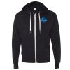 Unisex Heathered French Terry Full-Zip Hooded Sweatshirt Thumbnail