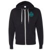 Unisex Heathered French Terry Full-Zip Hooded Sweatshirt Thumbnail