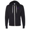 Unisex Heathered French Terry Full-Zip Hooded Sweatshirt Thumbnail