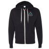 Unisex Heathered French Terry Full-Zip Hooded Sweatshirt Thumbnail