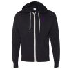 Unisex Heathered French Terry Full-Zip Hooded Sweatshirt Thumbnail